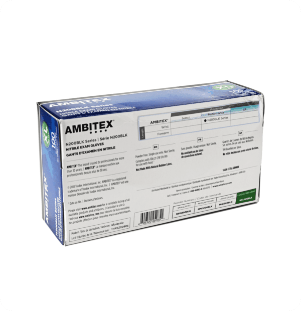 Ambitex N200BLK Nitrile Gloves XL - Image 4