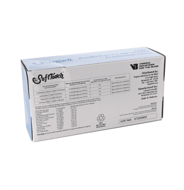 SoftTouch 3.5 Mil Nitrile Gloves L - Image 3
